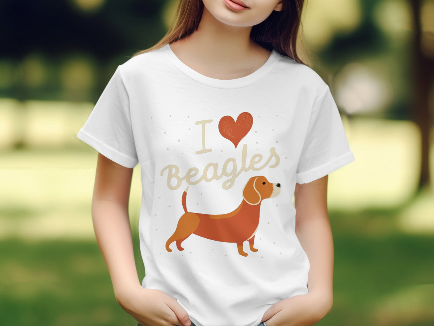 I Love Beagles -Classic Kids T-shirt