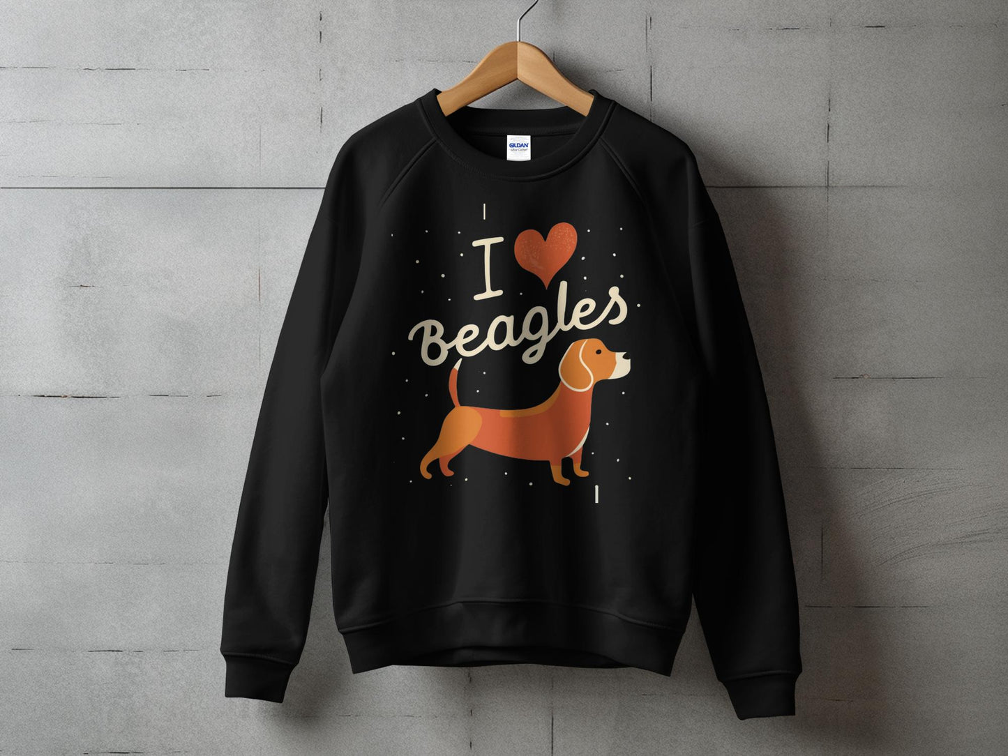 I Love Beagles - Crewneck Sweatshirt