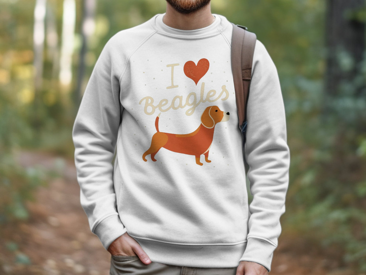 I Love Beagles - Crewneck Sweatshirt