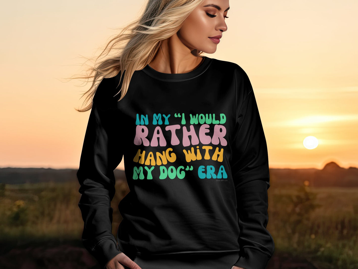 In My I Would Rather Hang With My Dog Era - Crewneck Sweatshirt