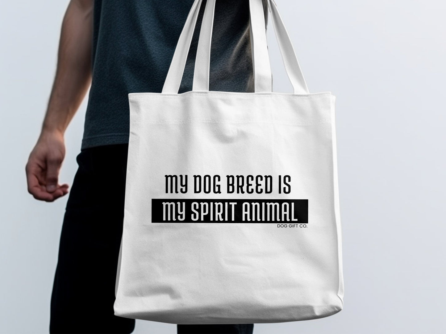 Personalised My Dog Breed is My Spirit Animal - Tote Bag