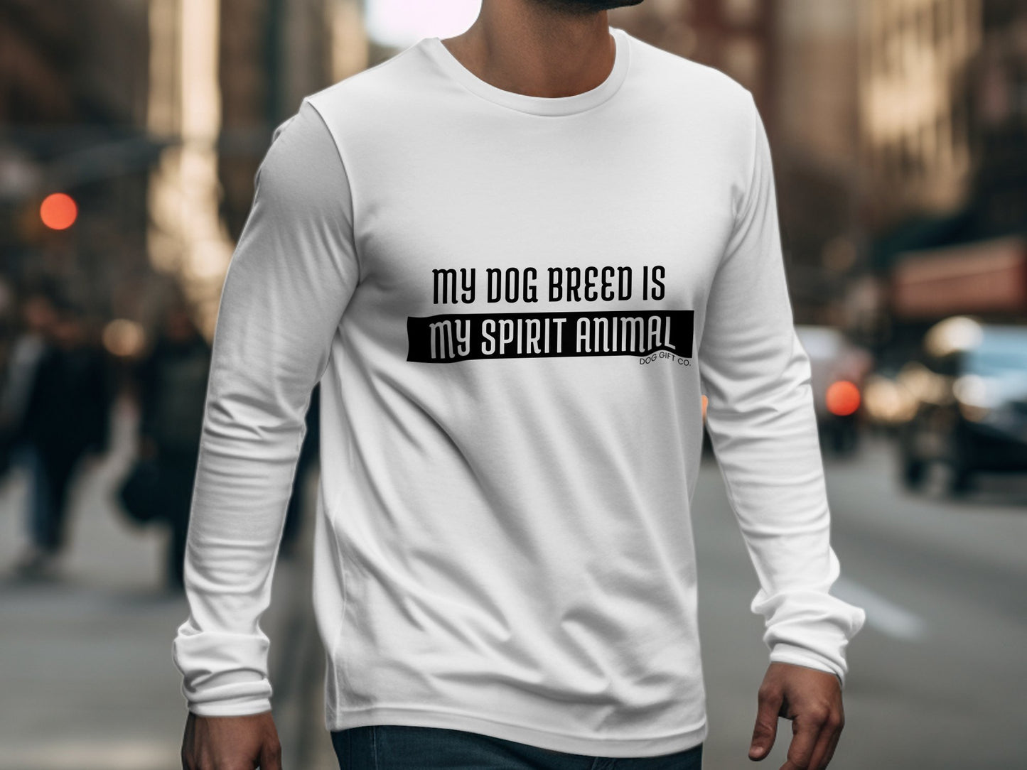 Personalised My Dog Breed is My Spirit Animal - Longsleeve T-shirt