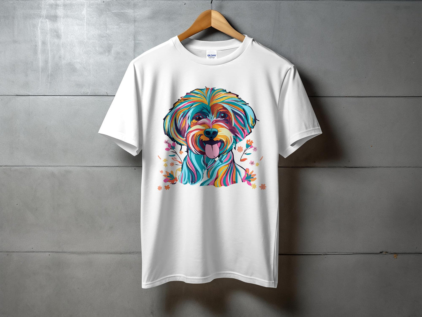 Personalised Vibrant Cavapoo or Cavoodle - Classic Crewneck T-shirt