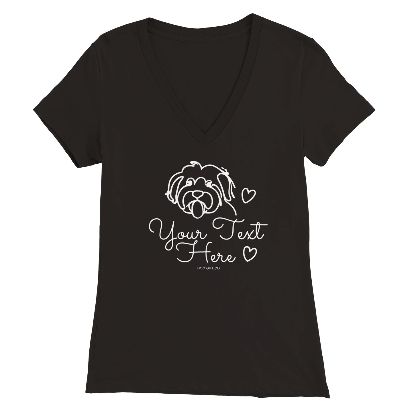 It's An Oodle Dog Custom - Womens V-Neck T-shirt