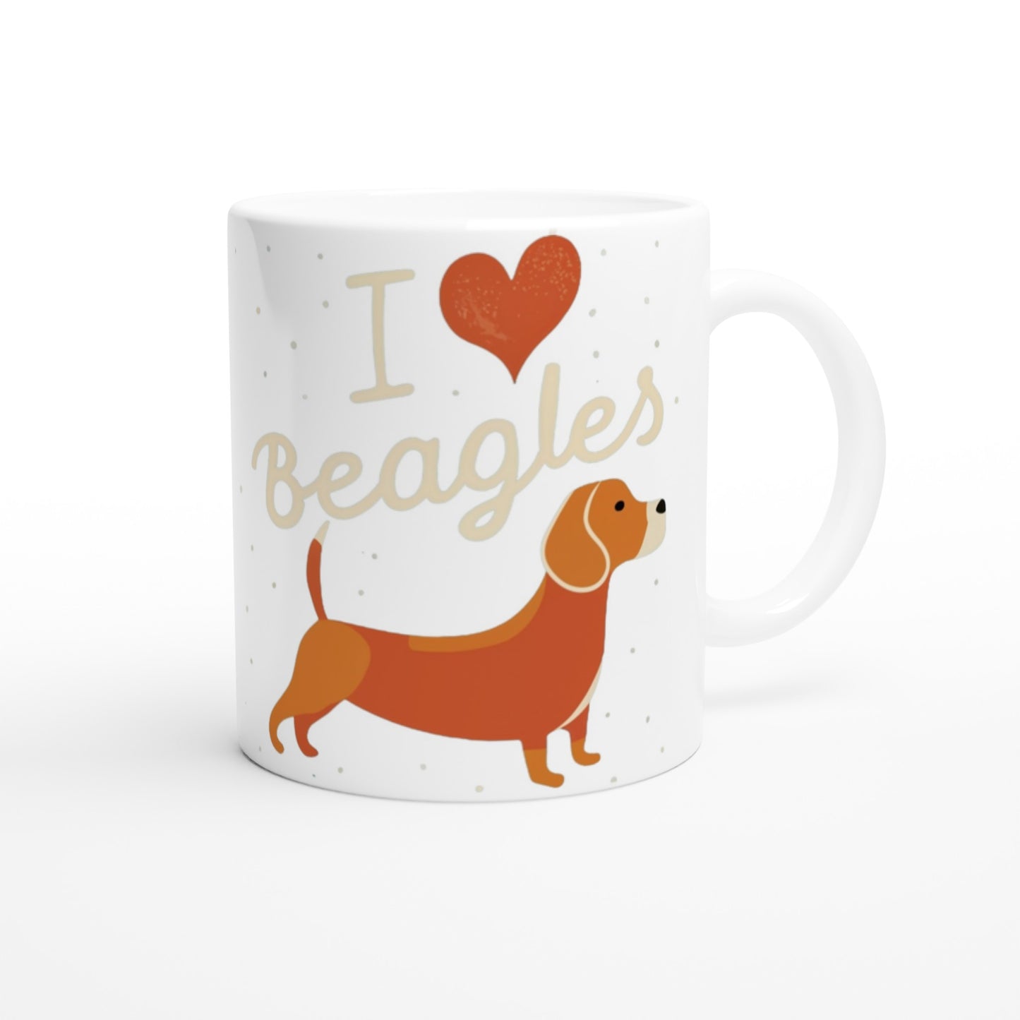 I Love Beagles - Ceramic Mug