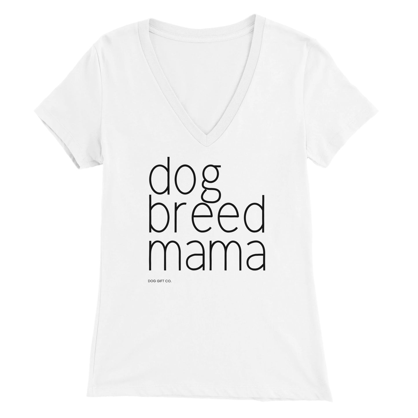 Personalised Dog Breed Mama - Womens V-Neck T-shirt