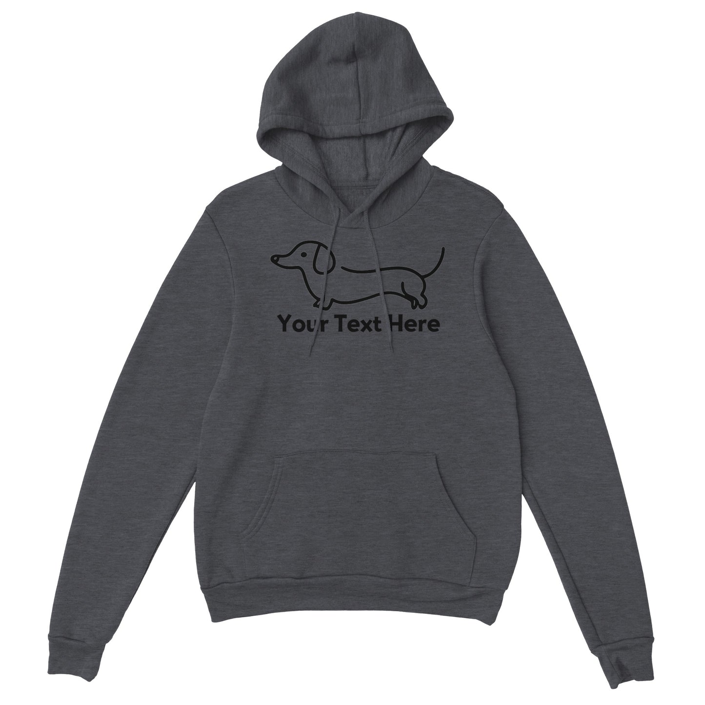 Personalised Dachshund Line Drawing - Pullover Hoodie