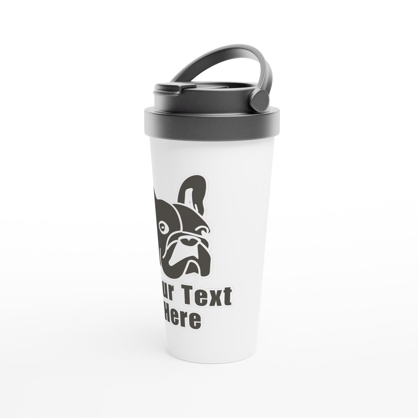 Personalised French Bulldog Line Drawing - Travel Mug