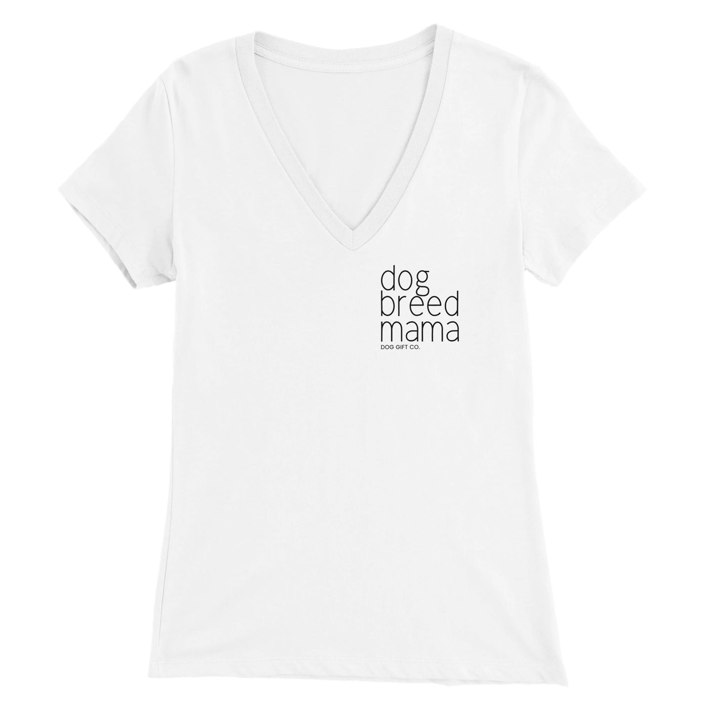 Personalised Dog Breed Mama Corner - Womens V-Neck T-shirt