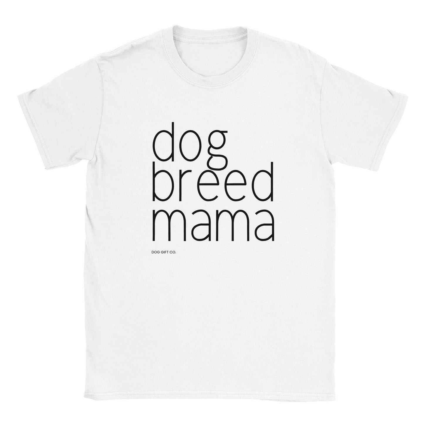 Personalised Dog Breed Mama - Classic Crewneck T-shirt