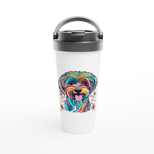 Personalised Vibrant Cavapoo or Cavoodle - Travel Mug