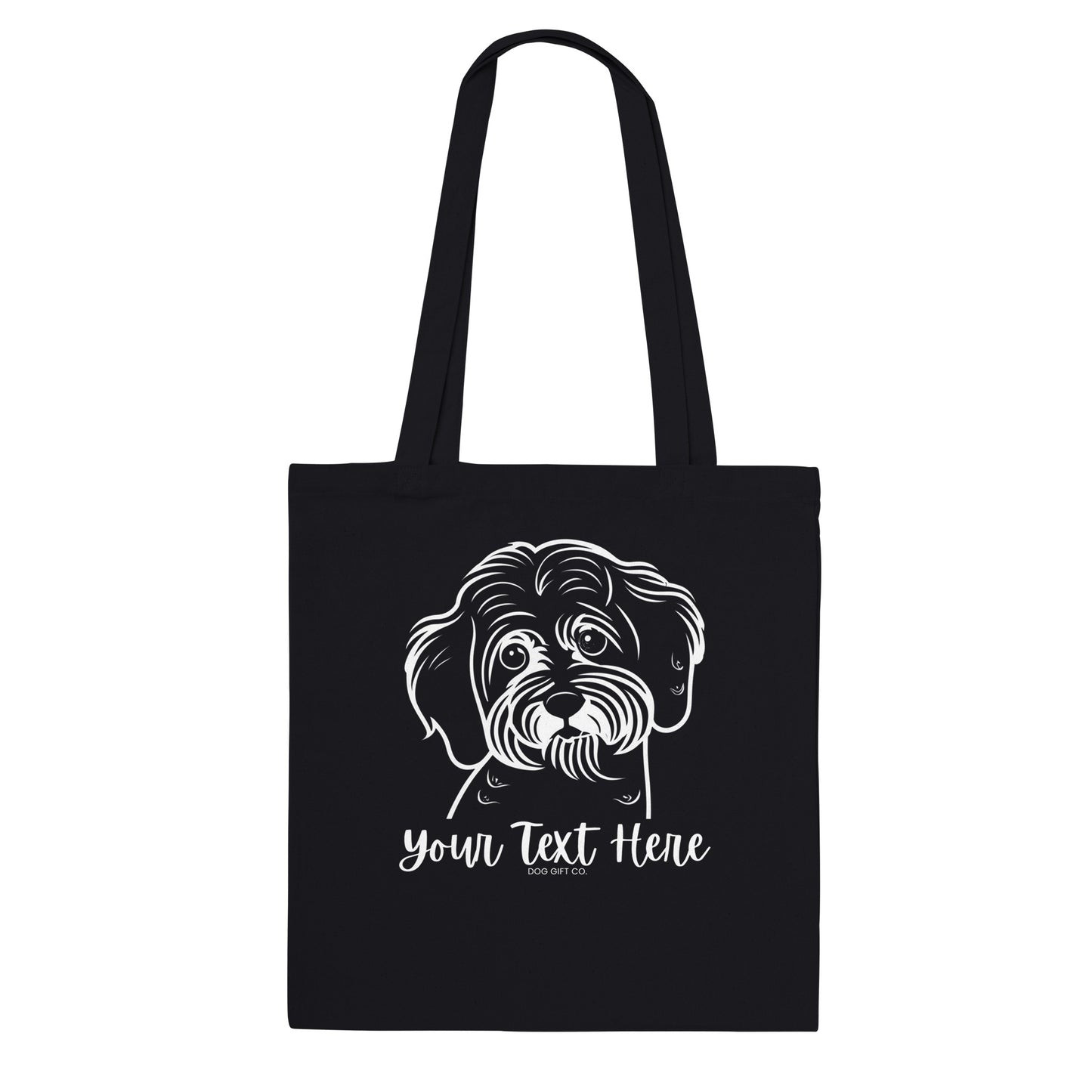 Personalised Cavoodle_Cavapoo Line Drawing - Tote Bag