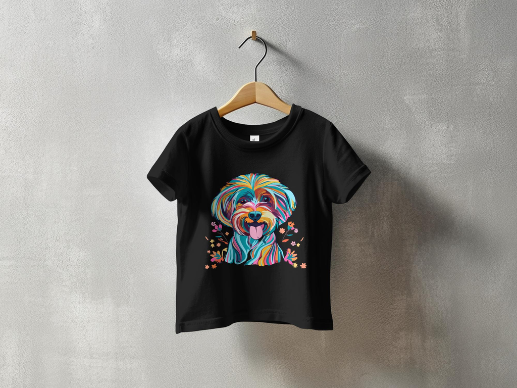 Personalised Vibrant Cavapoo or Cavoodle - Babies T-shirt