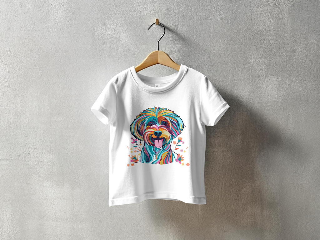 Personalised Vibrant Cavapoo or Cavoodle - Babies T-shirt