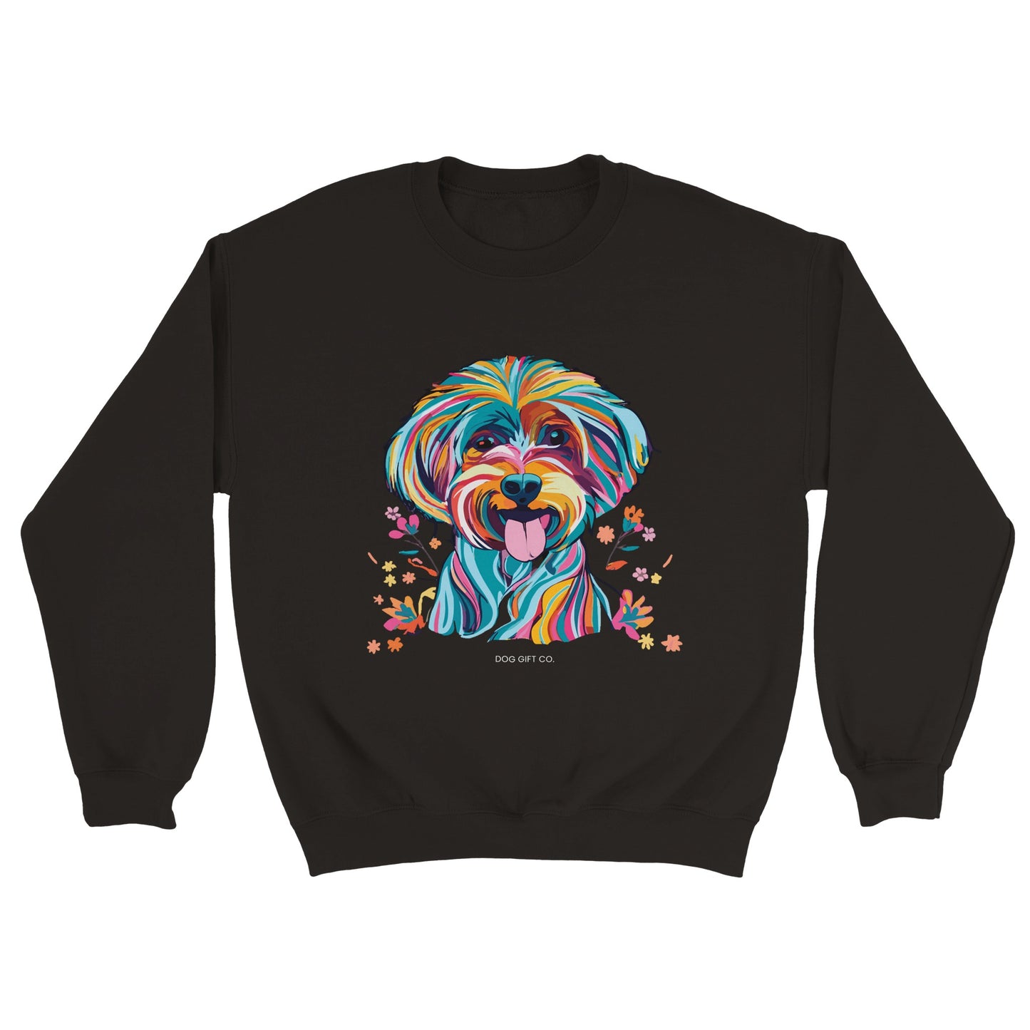 Personalised Vibrant Cavapoo or Cavoodle - Crewneck Sweatshirt