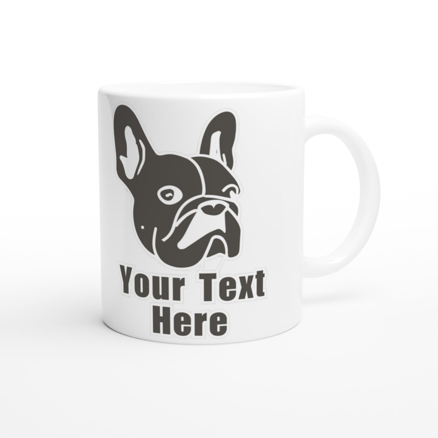 Personalised French Bulldog Line Drawing - Ceramic Mug