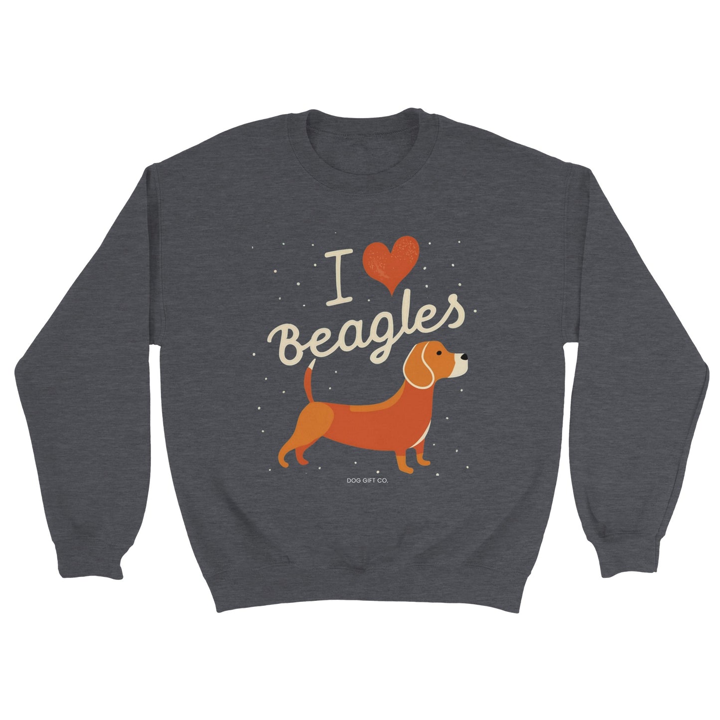 I Love Beagles - Crewneck Sweatshirt