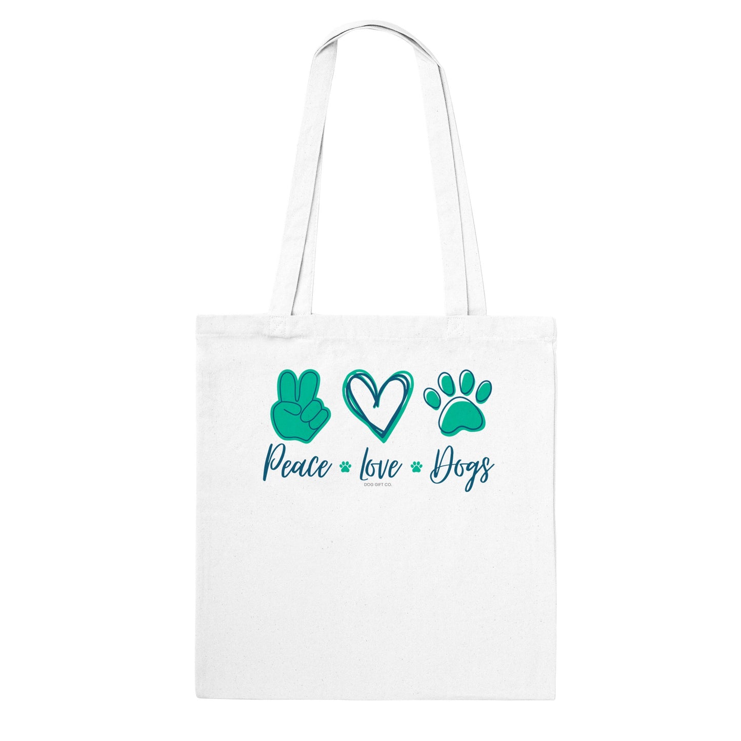 Peace Love Dogs - Tote Bag