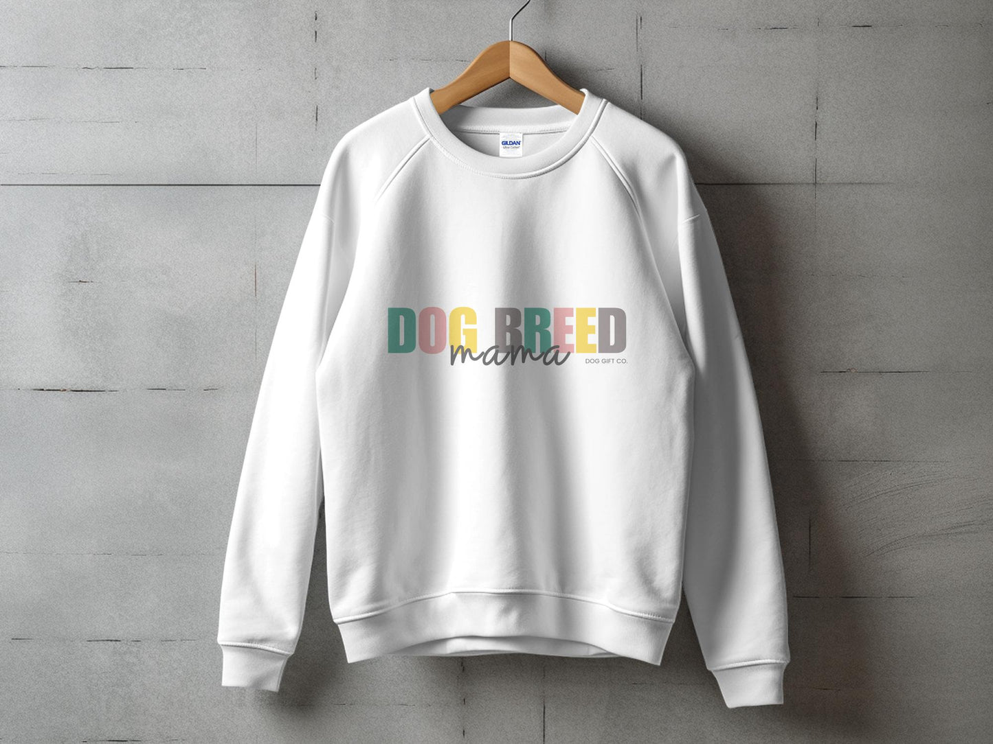 Personalised Colourful Dog Breed Mama - Longsleeve T-shirt