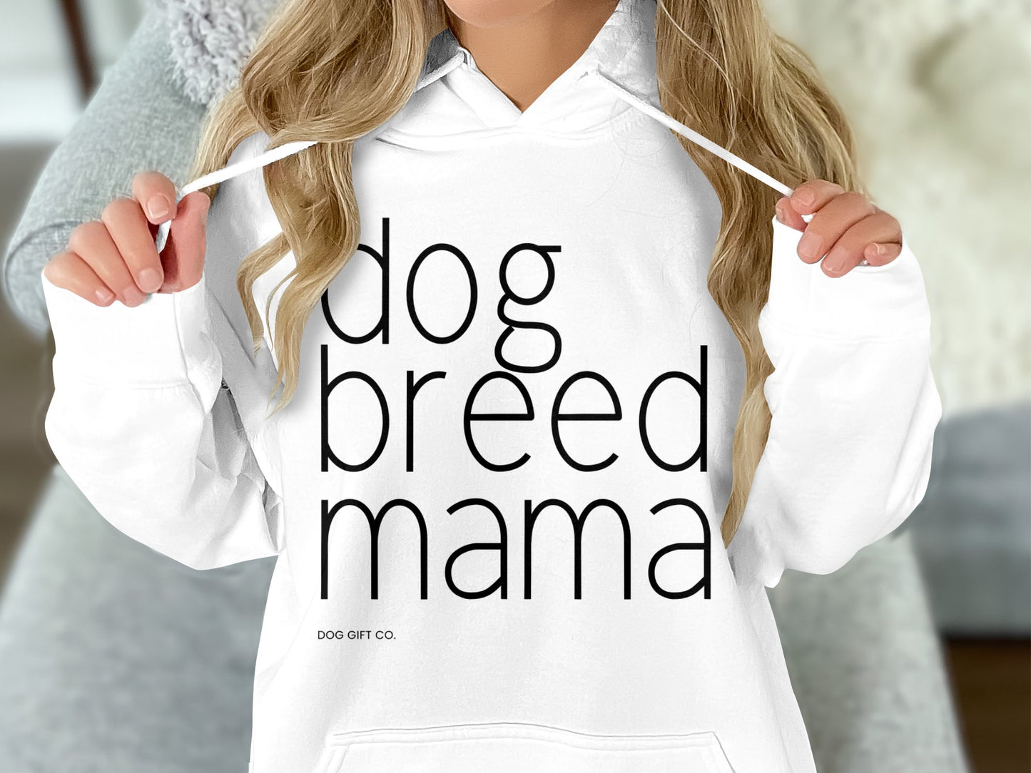 Personalised Dog Breed Mama - Pullover Hoodie