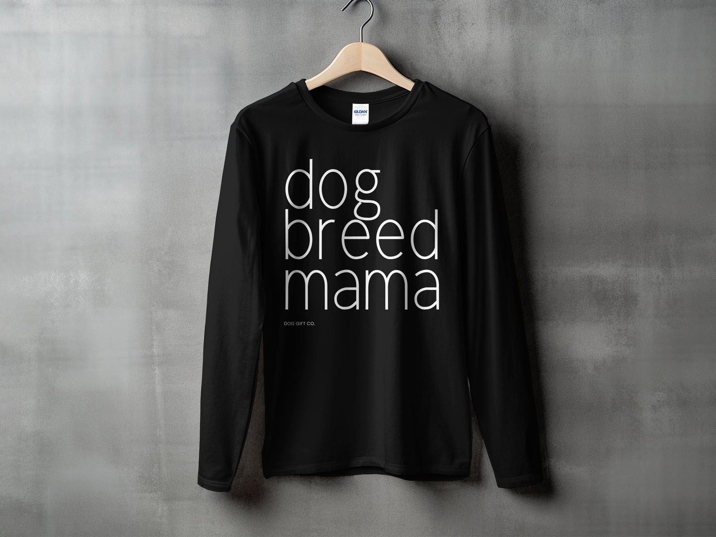 Personalised Dog Breed Mama - Longsleeve T-shirt