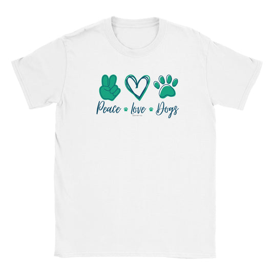 Peace Love Dogs - Classic Crewneck T-shirt