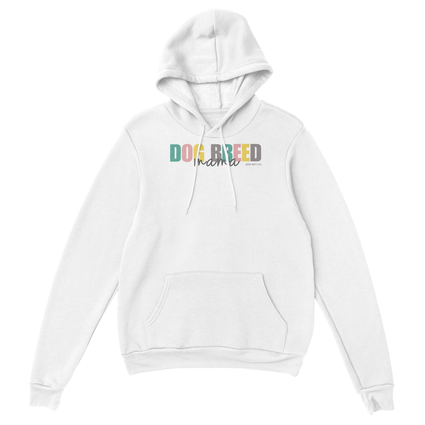 Personalised Colourful Dog Breed Mama - Pullover Hoodie