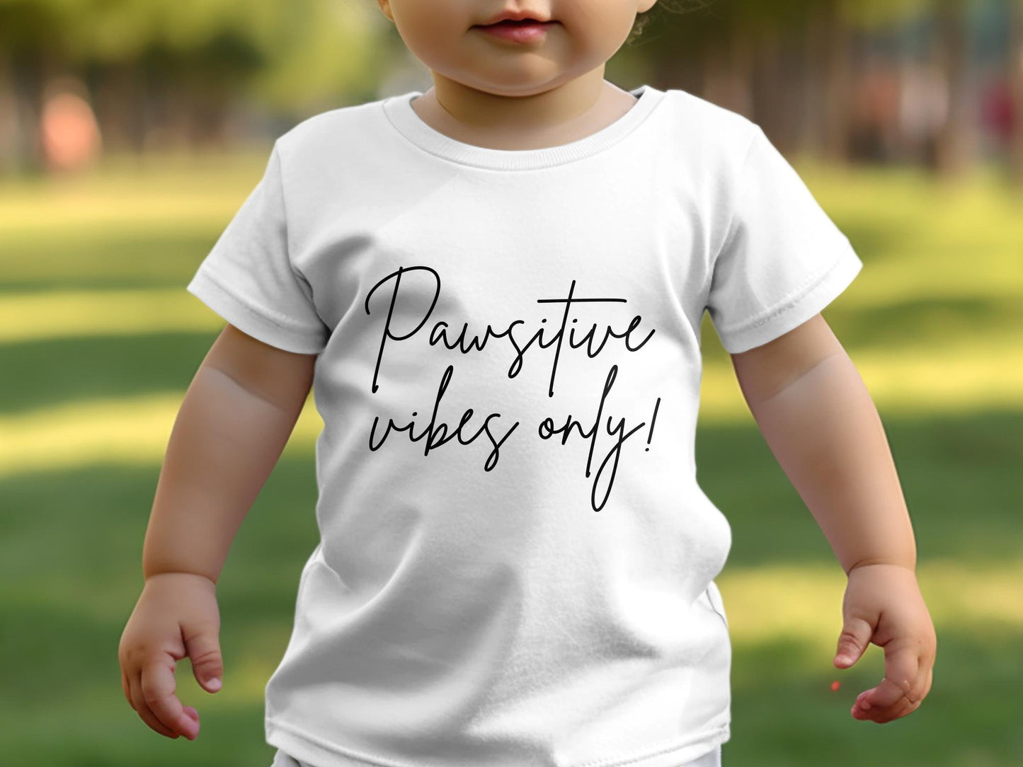 Pawsitive Vibes Only! - Babies T-shirt