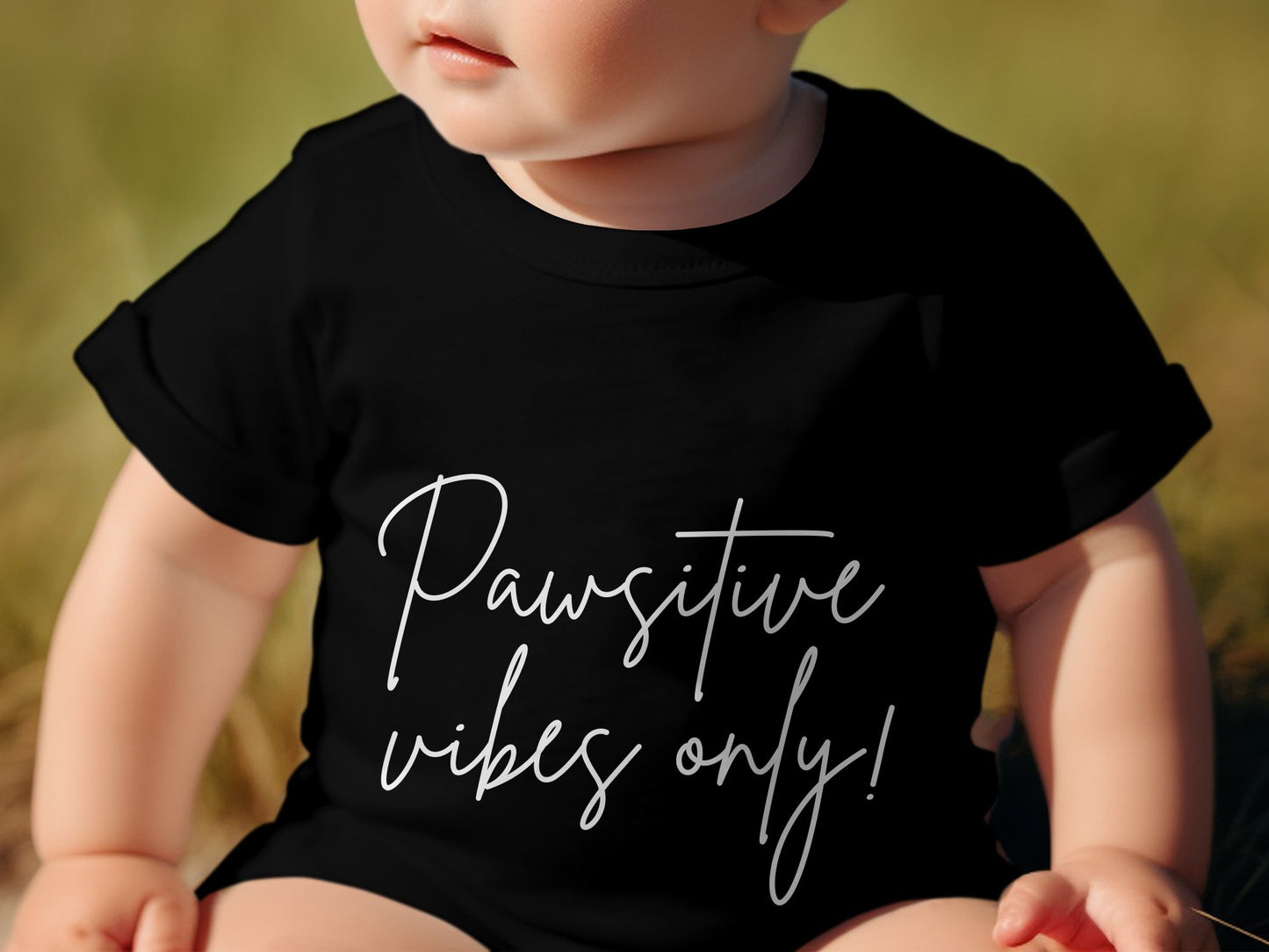 Pawsitive Vibes Only! - Babies T-shirt