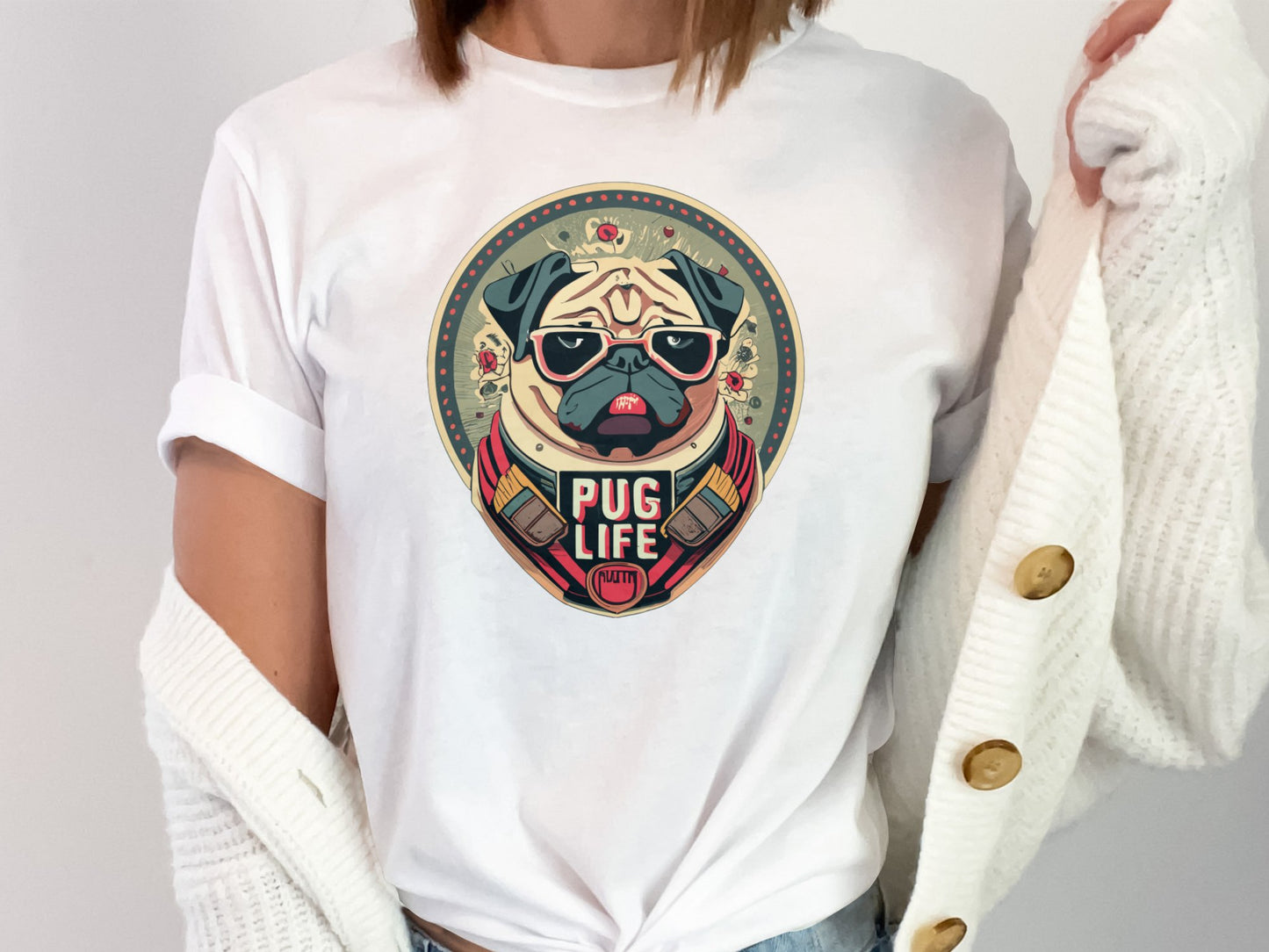 Pug Life Classic Crewneck T-shirt